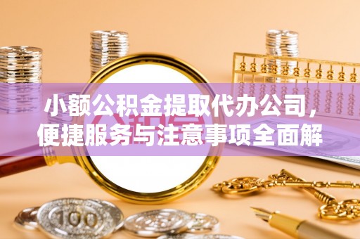 快办小额公积金提取代办公司，便捷服务与注意事项全面解析